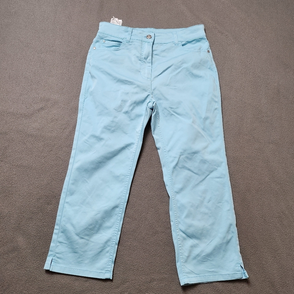 Olsen Mona slim pants Crop Capri Sz 8